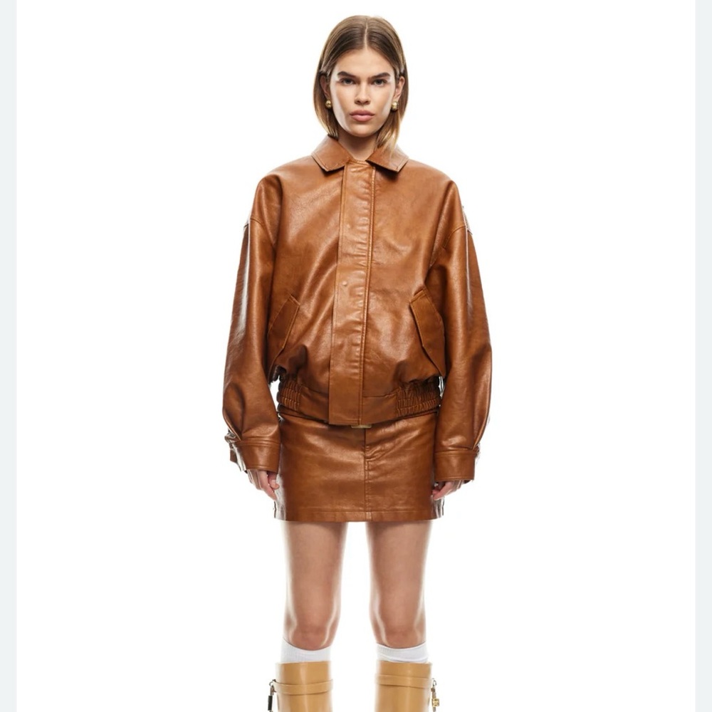 NWT Lioness Kenny Bomber Leather Women's Jacket